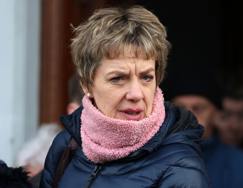 Labour Leader Ivana Bacik at the funeral. Picture: Colin Keegan/Collins Labour Leader Ivana Bacik at the funeral. Picture: Colin Keegan/Collins