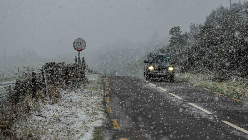 Parts of West Cork are again experiencing heavy falls of snow. There was blizzard conditions on the N71 at Barnageeha between Bantry and Ballydehob on Monday. Picture: Andy Gibson. Parts of West Cork are again experiencing heavy falls of snow. There was blizzard conditions on the N71 at Barnageeha between Bantry and Ballydehob on Monday. Picture: Andy Gibson.