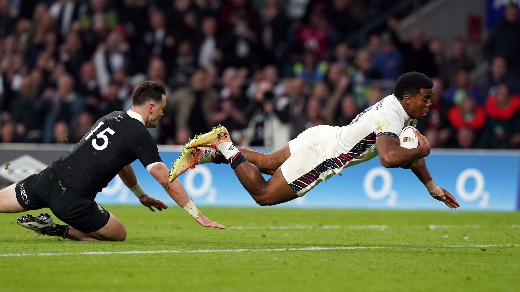 BIG BLOW: England's Immanuel Feyi-Waboso. Pic: Gareth Fuller/PA Wire.