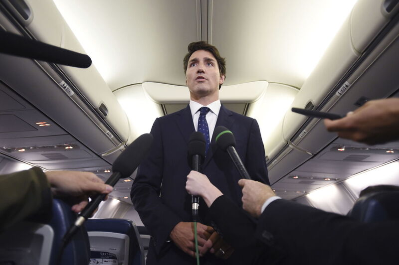 Justin Trudeau makes a statement about a photo coming to light of himself from 2001 wearing blackface at a charity event. Picture: Sean Kilpatrick/The Canadian Press via AP Justin Trudeau makes a statement about a photo coming to light of himself from 2001 wearing blackface at a charity event. Picture: Sean Kilpatrick/The Canadian Press via AP