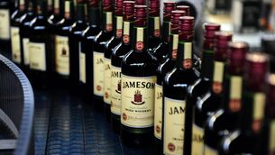 <p>Bottles of Jameson whiskey, produced by Irish Distillers Ltd. Photograph: Aidan Crawley/Bloomberg</p>