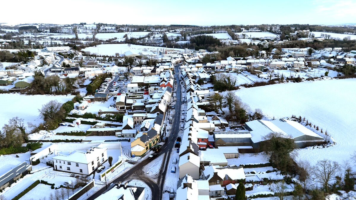  A view of a snow covered New Street in Newmarket, Co Cork. Picture: Dan Linehan