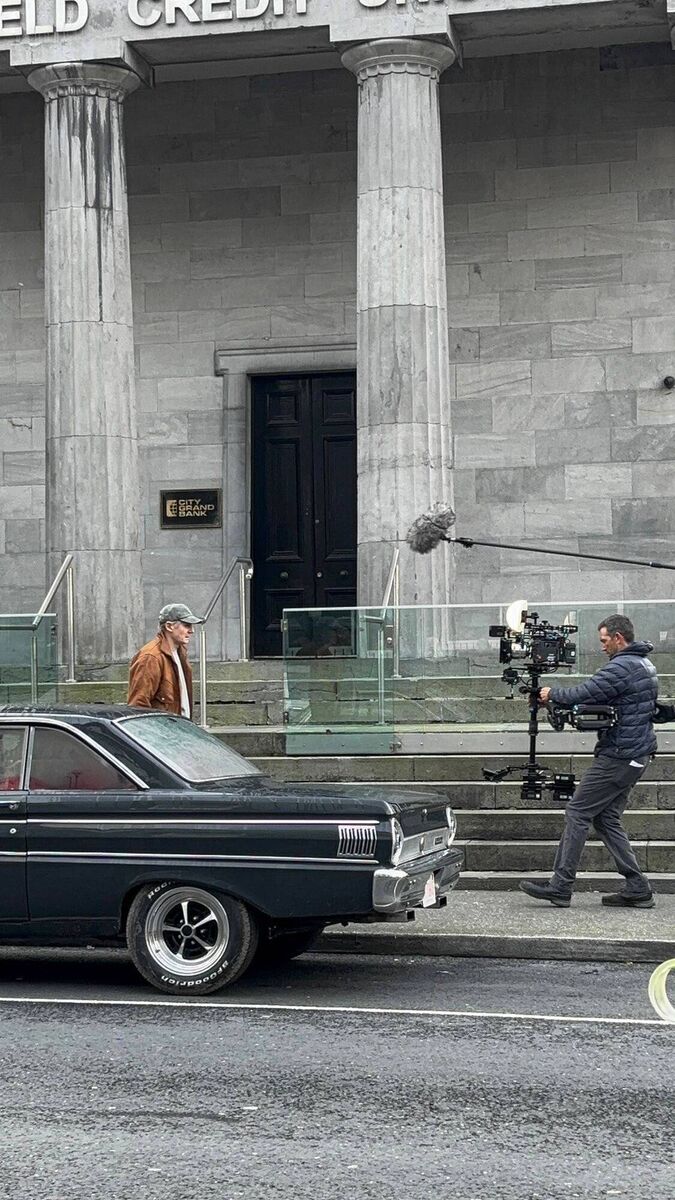 Liam Neeson on set in the film in Limerick where he plays a former bank robber. Liam Neeson on set in the film in Limerick where he plays a former bank robber.