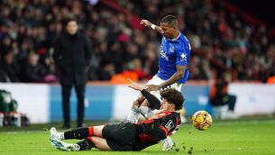 <p>LIKE FATHER, LIKE SON: At Goodison Park on Thursday there is a chance the hosts’ 39-year-old wing-back Ashley Young will find himself on the same pitch as his 18-year-old son, Tyler. Pic: Zac Goodwin/PA Wire.</p>