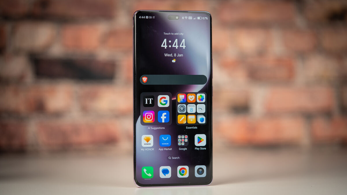 The 6.78-inch OLED display is bright, vibrant and has a 120Hz refresh rate. Picture: Noel Campion. The 6.78-inch OLED display is bright, vibrant and has a 120Hz refresh rate. Picture: Noel Campion.