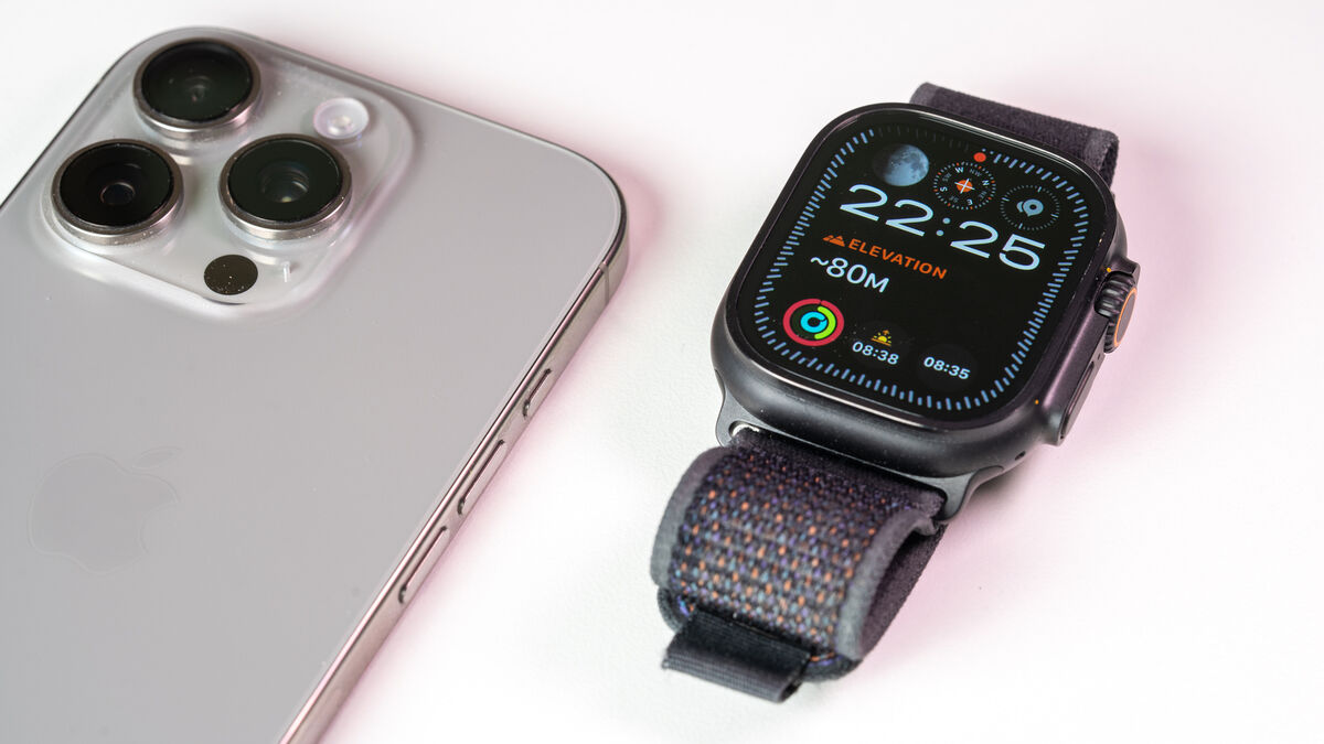 Apple Watch Ultra 2 in the new Midnight Titanium colourway. Picture: Noel Campion.