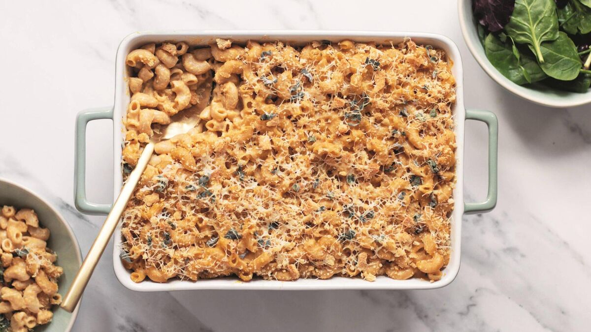 Delicia Bale's baked-squash mac and cheese