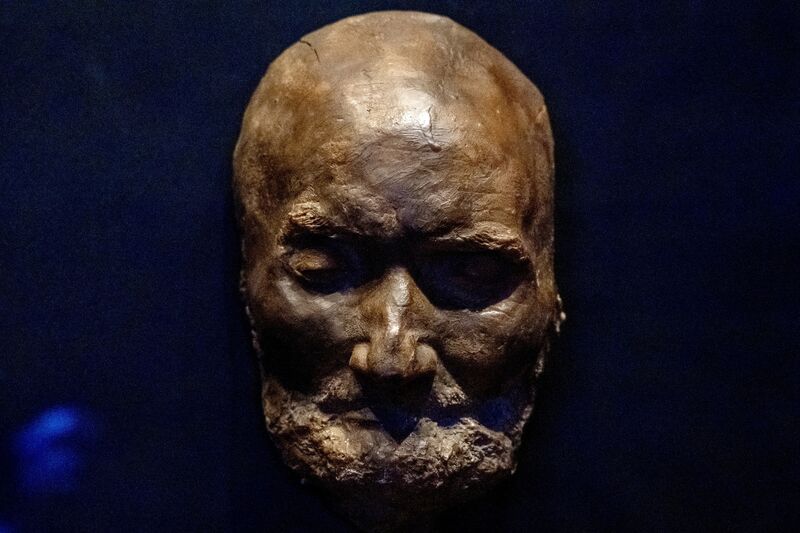 A beeswax death mask from 1657 of Luke Wadding, the Franciscan friar whose efforts we have to thank for making March 17 St Patrick’s Day. Picture: Chani Anderson