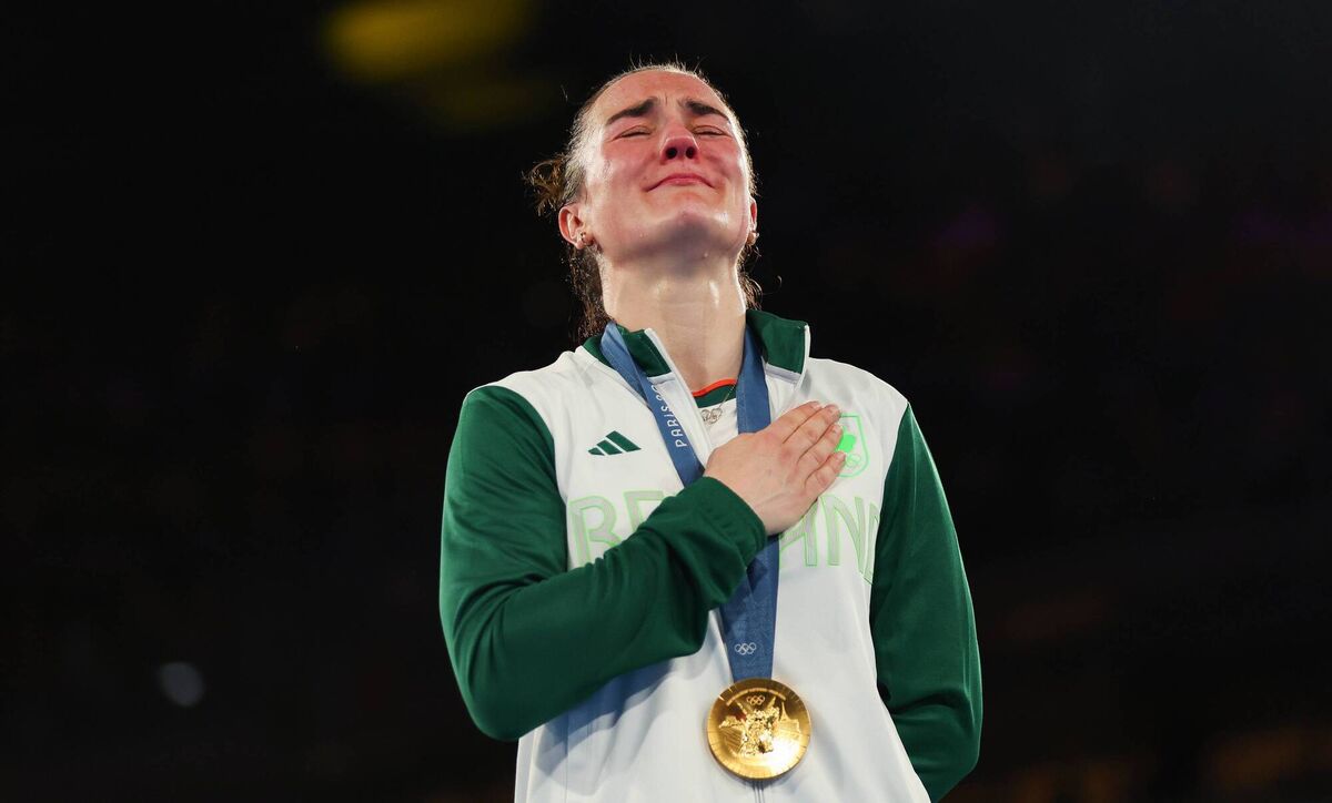 RTÉ’s coverage of the Paris Olympics for Team Ireland was also hugely popular, with Kellie Harrington’s gold-medal performance in the ring peaking at 1.4 million viewers. Picture: James Crombie, Inpho.