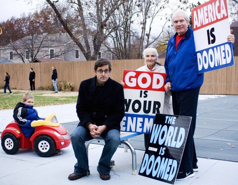 Louis Theroux during one of his US shows for the BBC. 