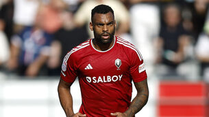 <p>Salford’s Curtis Tilt (pictured) has progressed from operating diggers to marking Erling Haaland. Picture: Nigel French/PA</p>