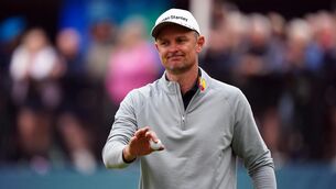 <p>Justin Rose’s side won 17-8 in Abu Dhabi (Zac Goodwin/PA)</p>