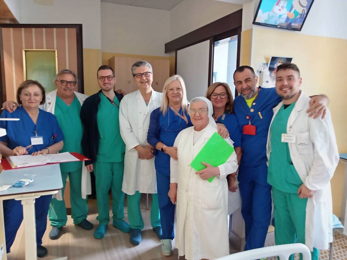 Orthopaedic specialist Dr Gorgoglione Franco and his team of doctors, nurses, and the sisters of the Apostles of the Sacred Heart.