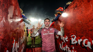 <p>PLAYMAKER: Munster’s Jack Crowley celebrates. Pic: Billy Stickland/Inpho</p>