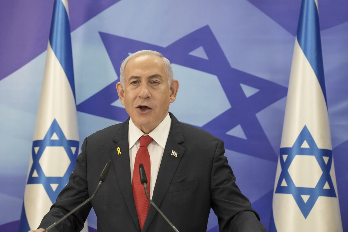 Israeli Prime Minister Benjamin Netanyahu speaks during a press conference (AP/Maya Alleruzzo)