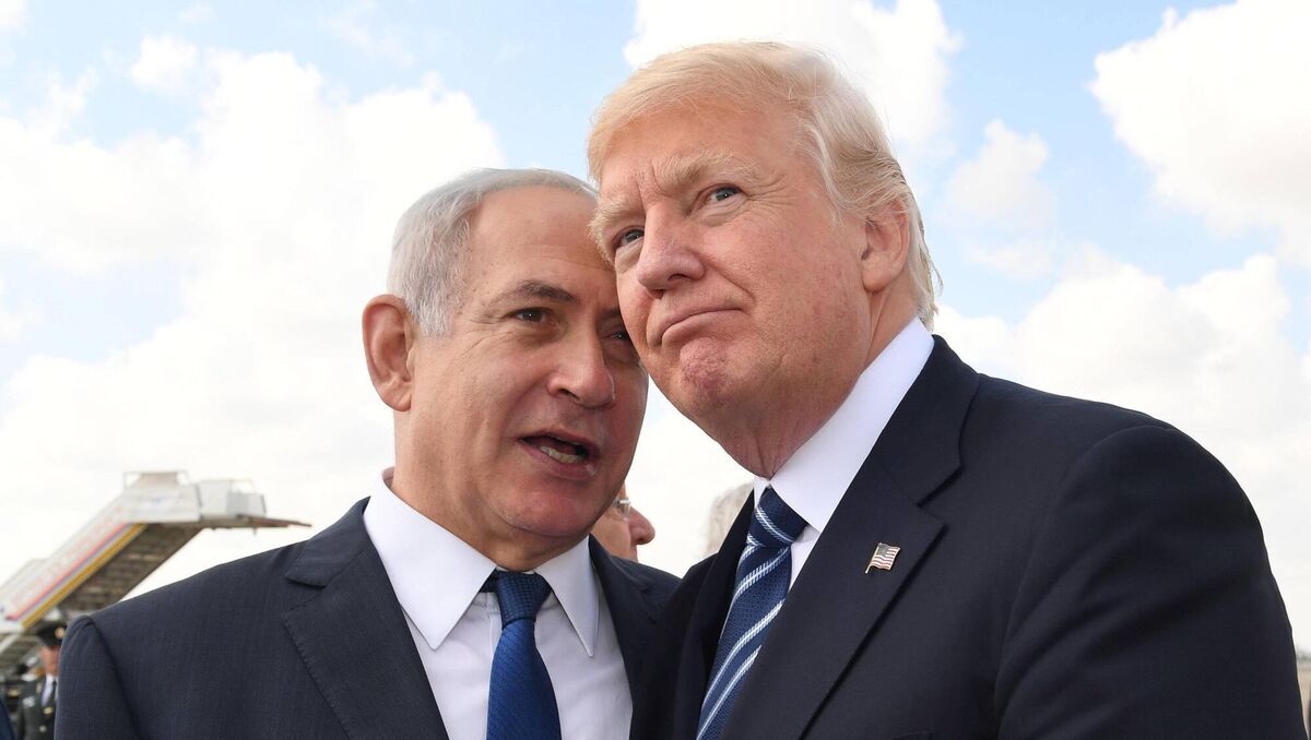 Donald Trump with Israeli prime minister Benjamin Netanyahu in 2017. Trump is a major supporter of Israel.	Picture: Kobi Gideon/GPO via Getty
                    