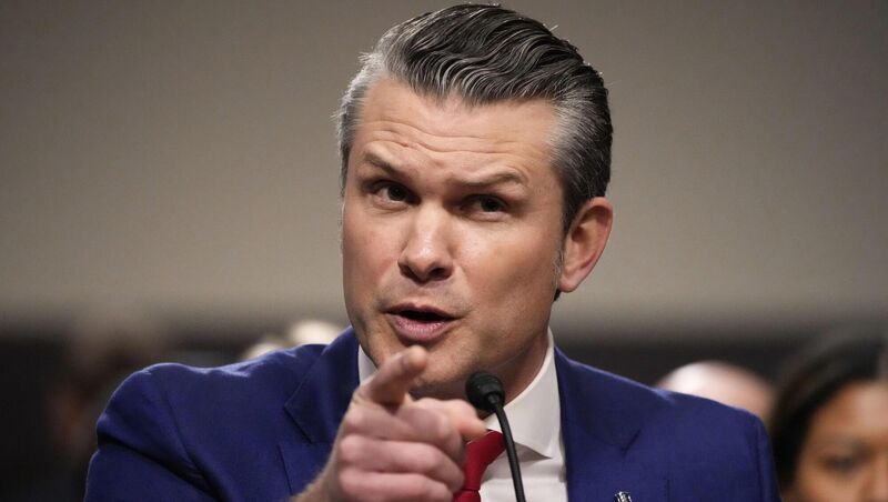 Pete Hegseth, chosen by Donald Trump to be defence secretary, at his confirmation hearing in Washington on January 14. Picture: Alex Brandon/AP Pete Hegseth, chosen by Donald Trump to be defence secretary, at his confirmation hearing in Washington on January 14. Picture: Alex Brandon/AP