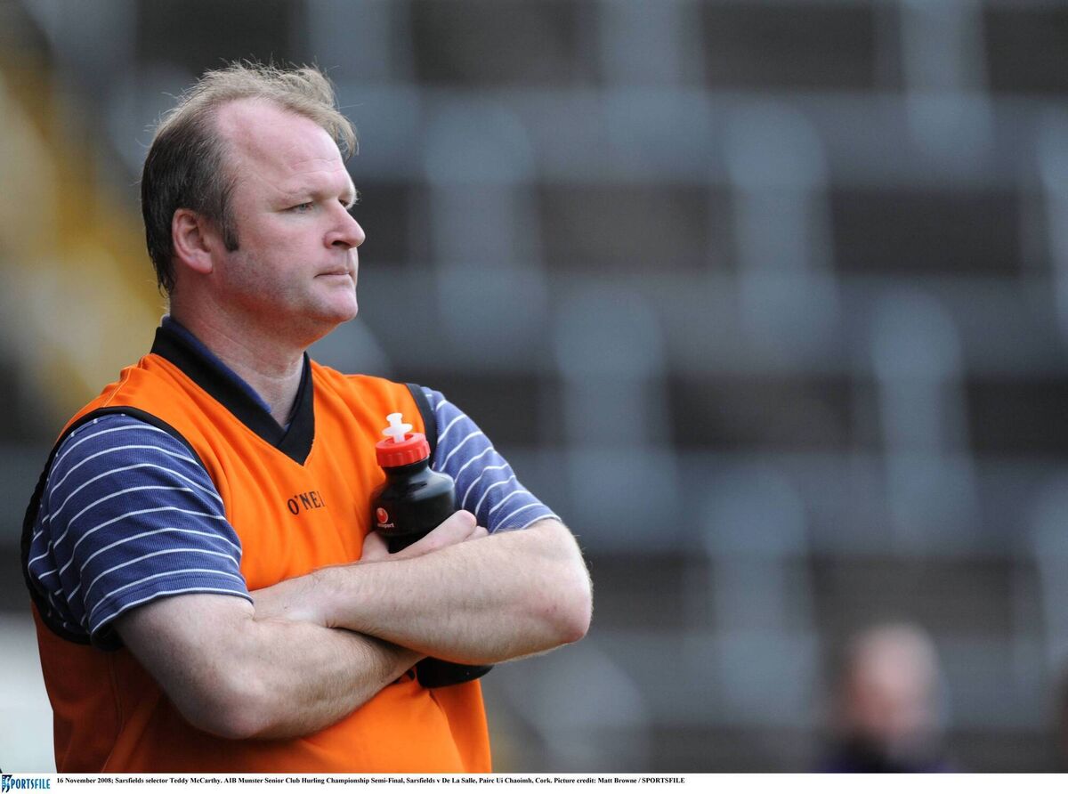 Sarsfields selector Teddy McCarthy in the 2008 AIB Munster SHC semi-final v De La Salle at Pairc Ui Chaoimh, Cork. Picture: Matt Browne / SPORTSFILE