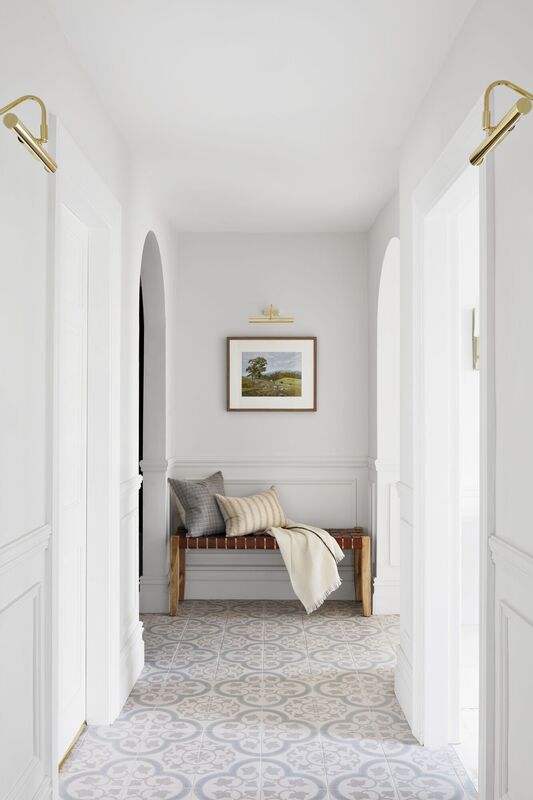 The entrance hall has been transformed with joinery, new floor tiles and paint. The entrance hall has been transformed with joinery, new floor tiles and paint.