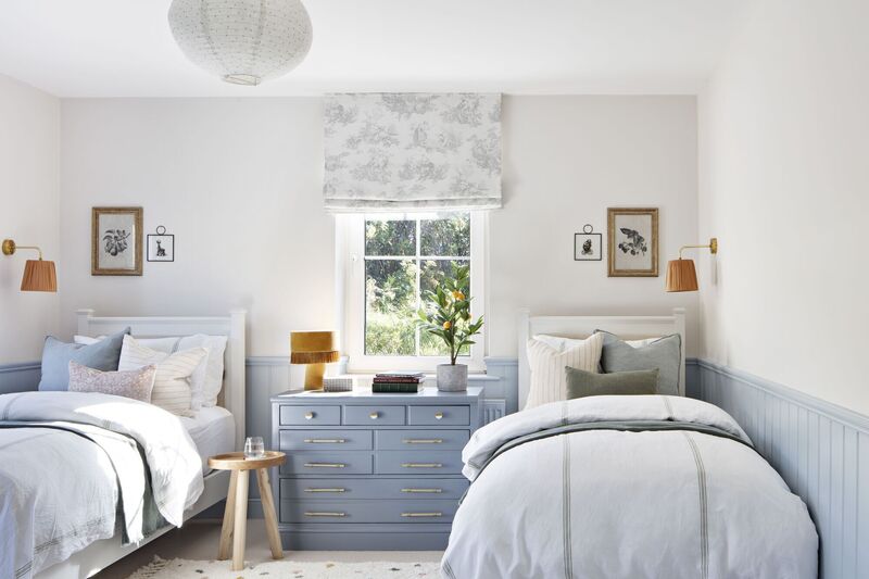 The twin bedroom is finished in a relaxing colour palette. The twin bedroom is finished in a relaxing colour palette.