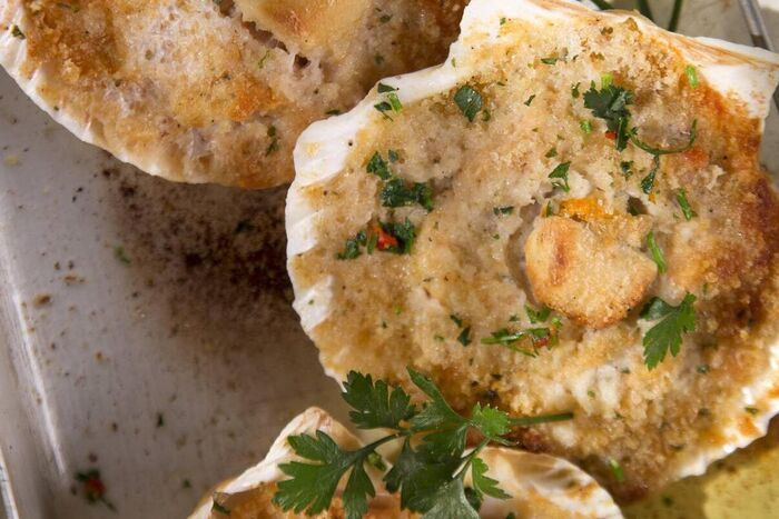 Fresh Fish with Buttered Crumbs