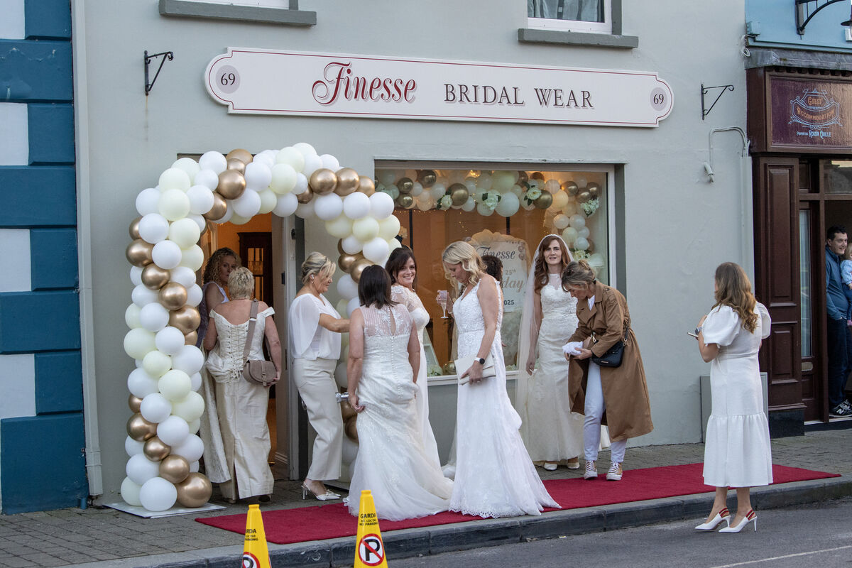 The ladies gathering for the 25th anniversary celebration in aid of the Adapt Kerry Women’s Refuge hosted by Mags and Liz Horgan, sisters and owners of Finesse Bridal Wear in Listowel, Co Kerry. Picture: Domnick Walsh The ladies gathering for the 25th anniversary celebration in aid of the Adapt Kerry Women’s Refuge hosted by Mags and Liz Horgan, sisters and owners of Finesse Bridal Wear in Listowel, Co Kerry. Picture: Domnick Walsh