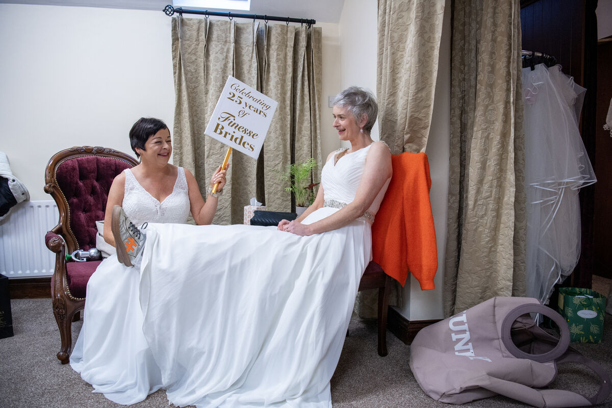 Sisters Emer Joy and Paula Flaherty enojoying the celebration thrown by Finesse Bridal Wear, Listowel, in aid of the Adapt Kerry Women’s Refuge. Picture: Domnick Walsh Sisters Emer Joy and Paula Flaherty enojoying the celebration thrown by Finesse Bridal Wear, Listowel, in aid of the Adapt Kerry Women’s Refuge. Picture: Domnick Walsh