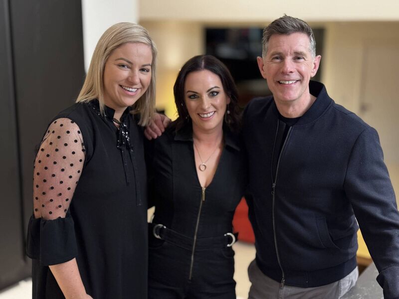 Orla with Claire and Dermot. Orla with Claire and Dermot.
