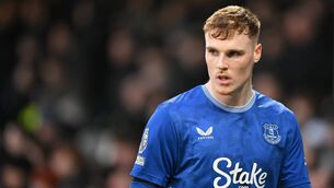 <p>PRAISE: New Everton boss David Moyes has praised Corkman Jake O'Brien after making first Premier League appearance. Picture: Michael Regan/Getty Images</p>
