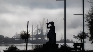 <p>Icy storm clouds blow in over the mouth of Cork Harbour near Passage West draining all colour from the sky. Picture Chani Anderson</p> <p>Icy storm clouds blow in over the mouth of Cork Harbour near Passage West draining all colour from the sky. Picture Chani Anderson</p>