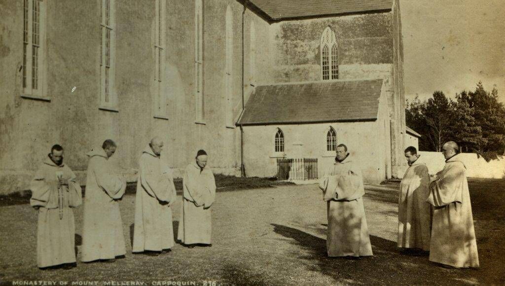 Group of monks outside church at Mount Melleray Abbey, circa 1900. Picture: Waterford County Museum