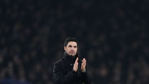Mikel Arteta’s side are third in the table (Bradley Collyer/PA)