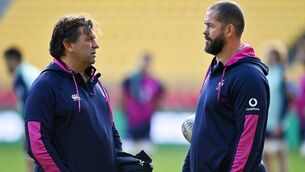 <p>IRFU performance director David Nucifora, left, and head coach Andy Farrell in 2022. Photo by Brendan Moran/Sportsfile</p>