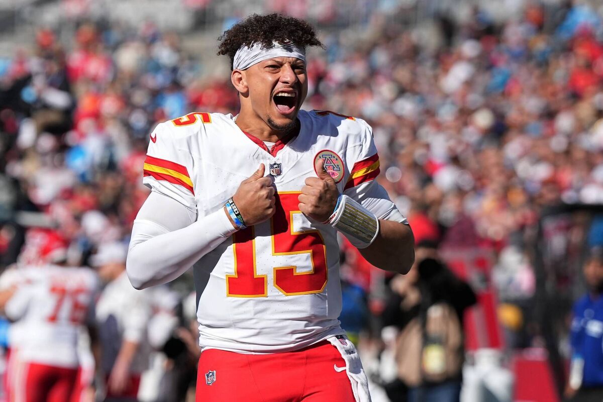 Quarterback Patrick Mahomes #15 of the Kansas City Chiefs. Pic: Matt Kelley/Getty Images