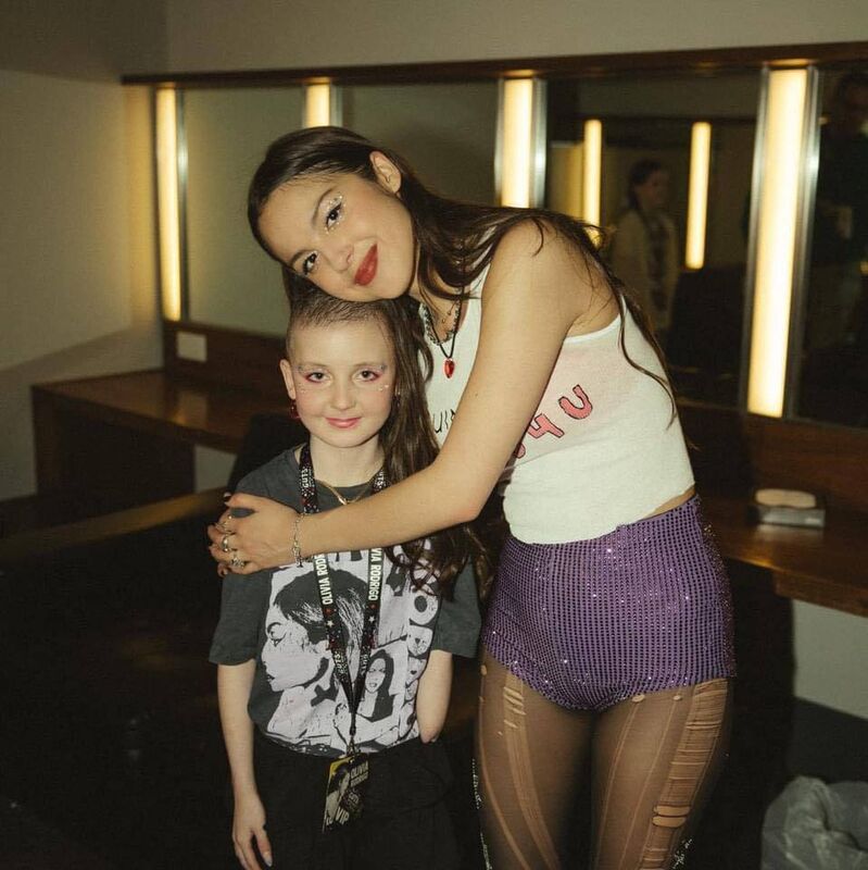 Lily meeting Olivia Rodrigo. Picture: Facebook