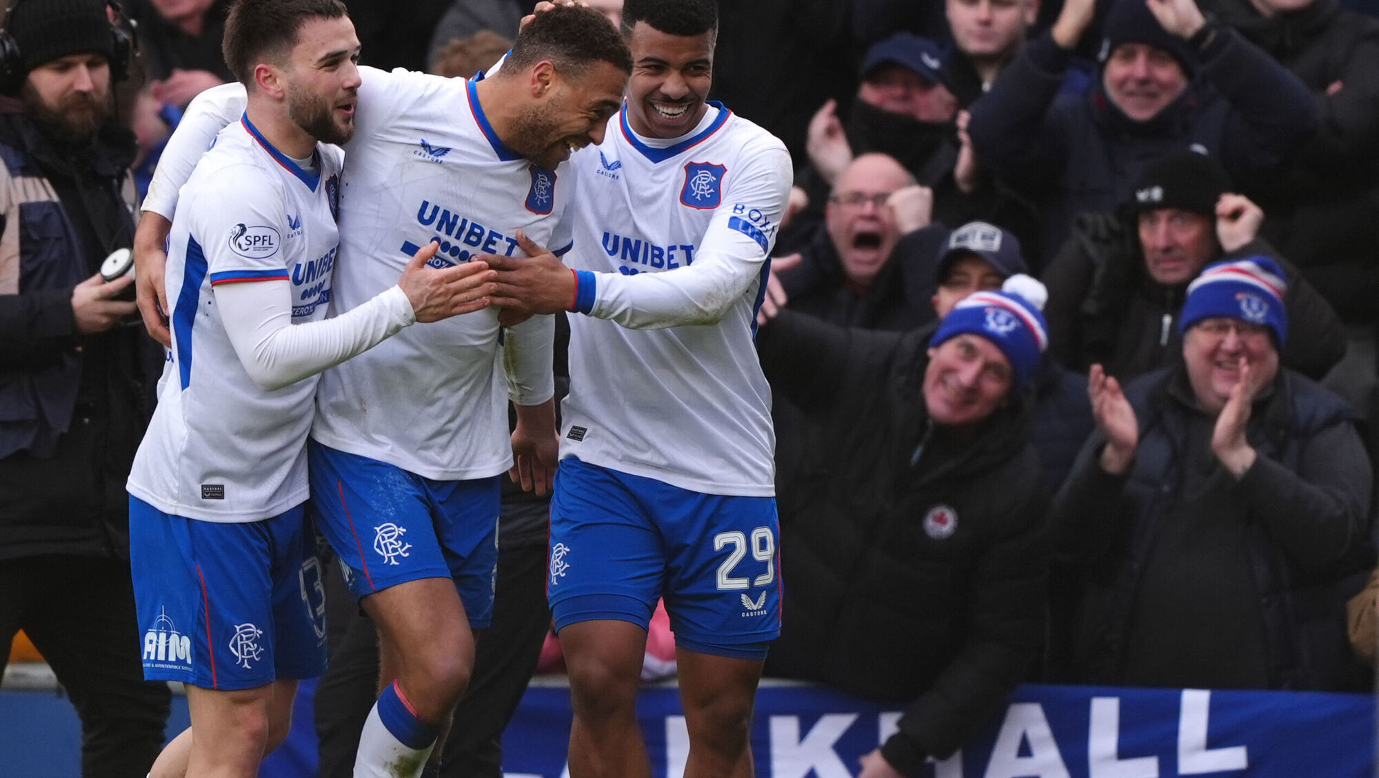 Rangers come from behind to beat Jim Goodwin's Dundee Utd