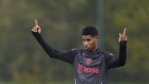 <p>Marcus Rashford was again left out of the squad at Fulham (Martin Rickett/PA)</p>