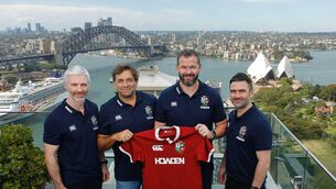 <p>APPOINTMENTS: (L-R) British &amp; Irish Lions Coaching staff Aled Walters, David Nucifora, Andy Farrell and Vinny Hammond. Picture: ©INPHO/British Irish Lions/Karen Watson</p>