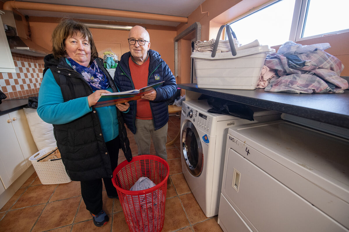Cordal GAA Club members Noreen Enright and John O'Connor all set to help people affected by Storm Éowyn. Picture: Domnick Walsh