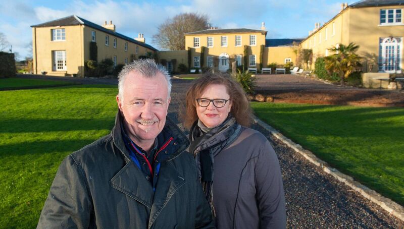 Des and Lisa McGahon. Mr McGahan confirmed the historic property on the fringes of Kinsale was now sale agreed and in legals. File picture: John Allen