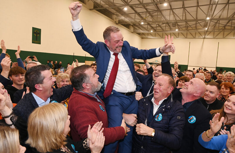  Fine Gael's Jerry Buttimer celebrates his Dáil election in late 2024. Picture: Eddie O'Hare