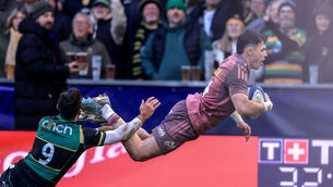 <p>NO CEILING: Simon Zebo believes Calvin Nash "could be one of the very best in Europe". Pic: Dan Sheridan, Inpho</p>