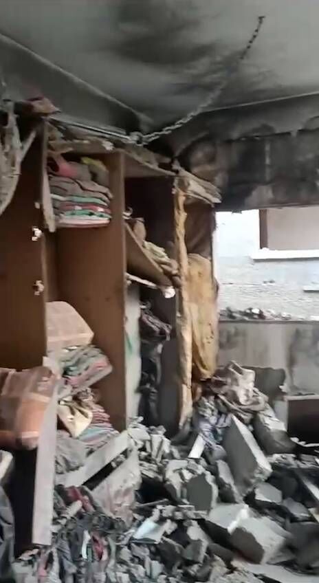 The once-comfortable Al Ostaz home.