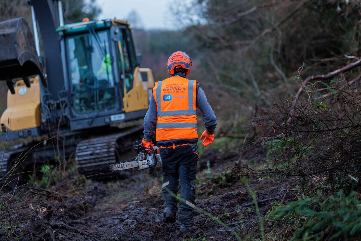 Crews from ESB Networks and partner contractors carrying out repair work in some of the most impacted areas of the North West.