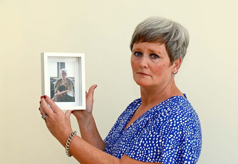 Allison McCarthy with a photograph of her mother Alice who passed away in January, 2021. Picture: Denis Minihane Allison McCarthy with a photograph of her mother Alice who passed away in January, 2021. Picture: Denis Minihane