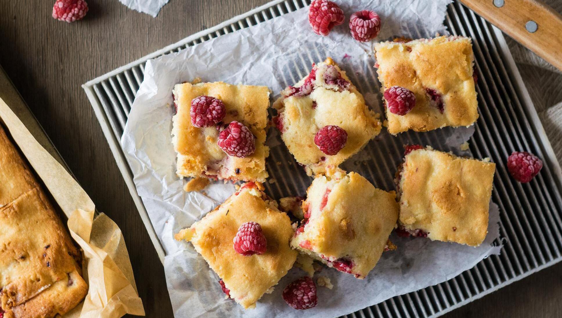 Michelle Darmody: How to make a raspberry and coconut traybake to feed a family
