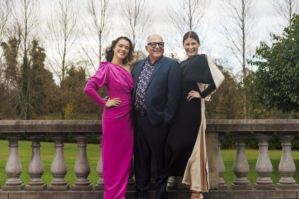 Siobhan Lam, left, with Hugh Wallace and Amanda Bone.