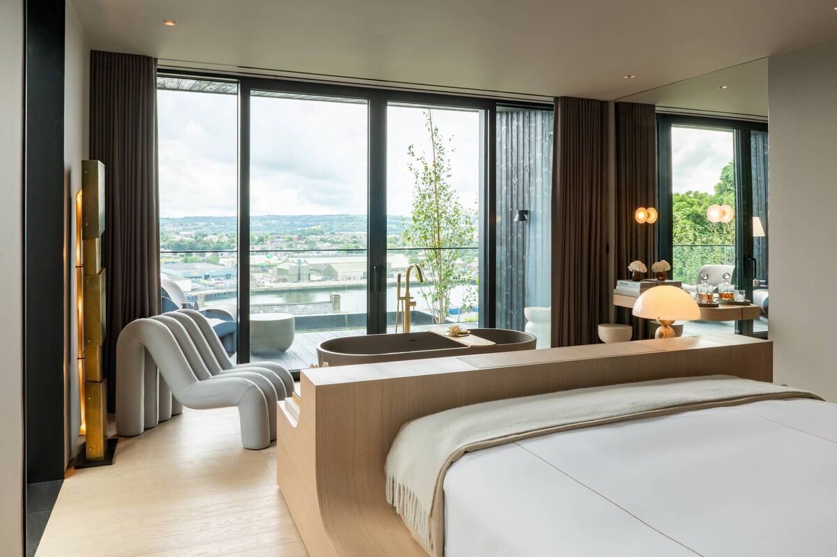 River suite with its views of the River Lee. Picture: Darragh Kane River suite with its views of the River Lee. Picture: Darragh Kane
