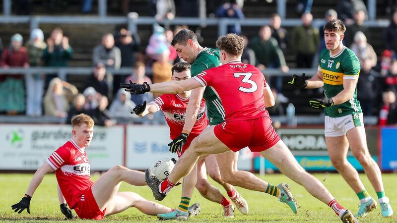 Kerry's late show earns O'Connor's men victory over Derry in gripping encounter Kerry's late show earns O'Connor's men victory over Derry in gripping encounter