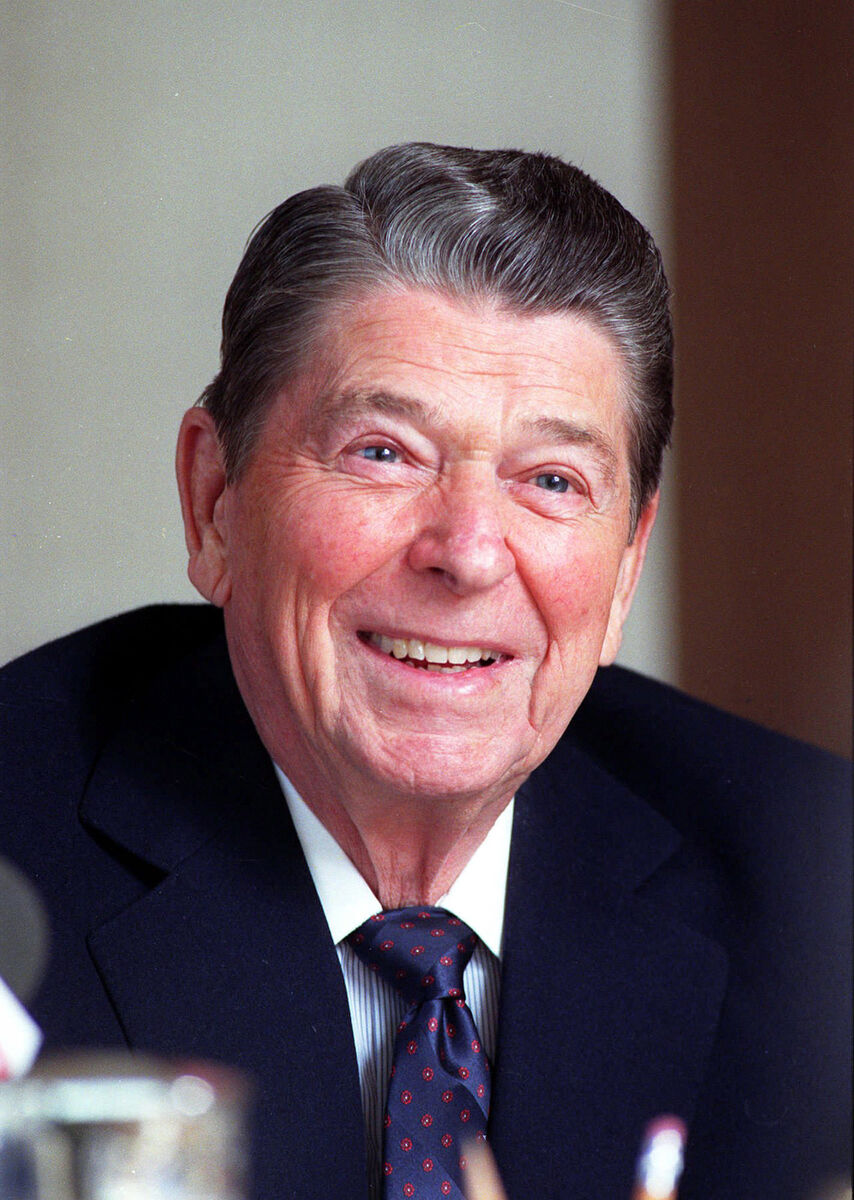 Ronald Reagan promised to make America safe again during his term in office. Picture: Bob Galbraith Ronald Reagan promised to make America safe again during his term in office. Picture: Bob Galbraith